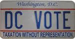 DC Vote License Plate DC Vote License Plate