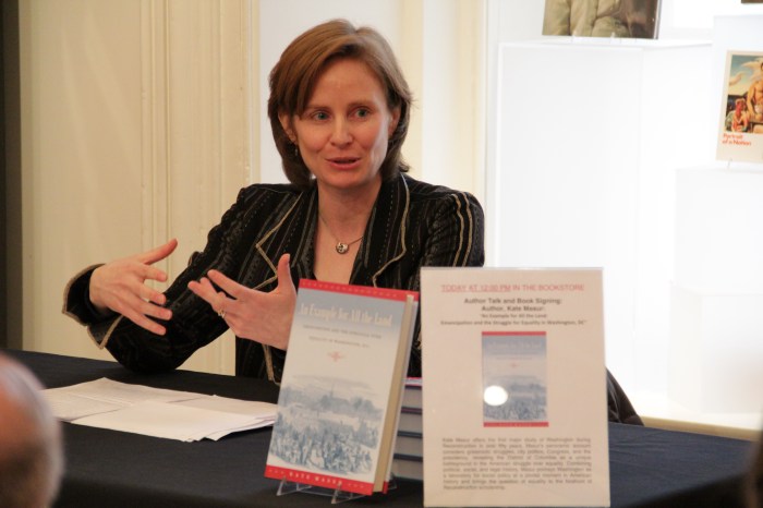 Kate Masur Book-Signing at National Portrait Gallery