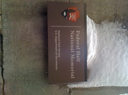 Federal Hall Memorial Sign