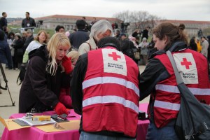 Red Cross Donations at Stand With Japan Ceremony - 3.24.11