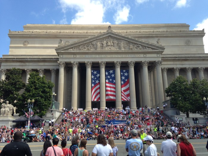 Festivities in front of the National Archives this July 4th. (Photo: HD)