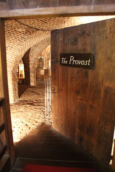 The entrance to the "dungeon" in the Old Exchange Building.